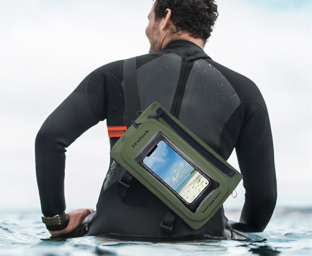 Sealock AquaSeal Waterproof Pouch karo kasus telpon individu kanggo olahraga banyu