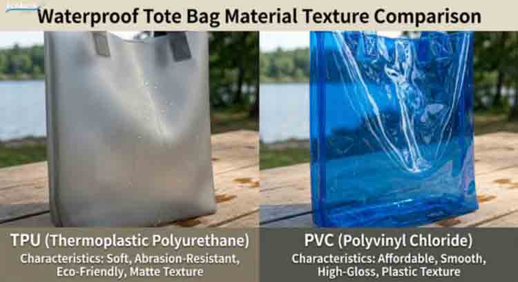 TPU vs PVC Waterproof Tas Ransel Kang Materi Luwih Luwih