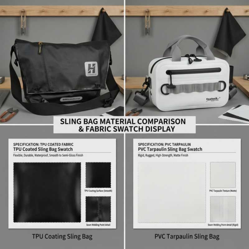 Waterproof Sling Bag Material Guide Comparison