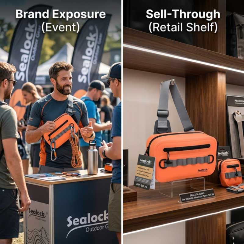 Tas Sling Anti banyu kanggo Merek Promosi lan Eceran