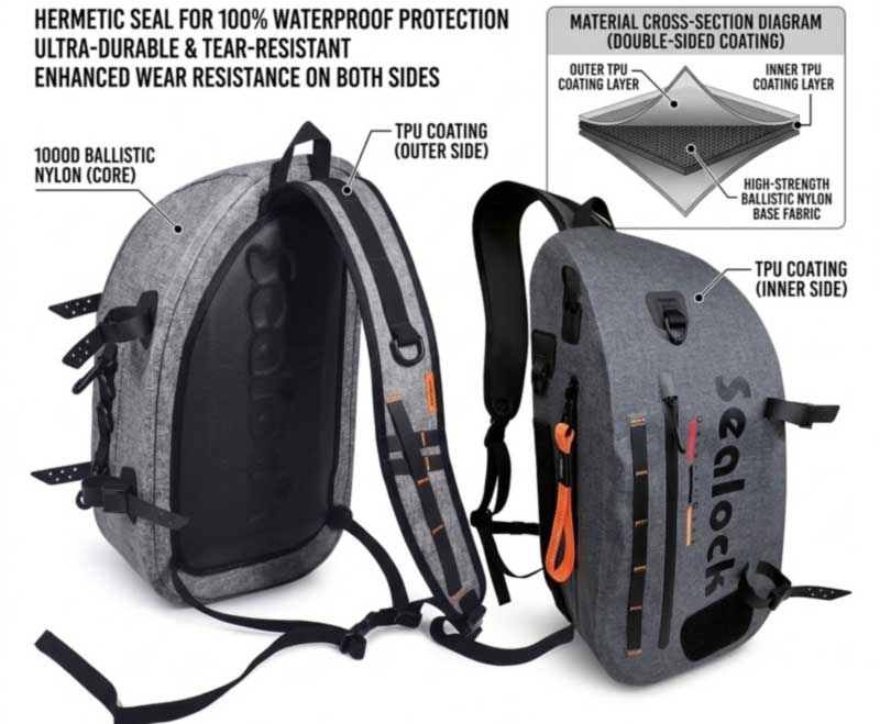 Bahan Paket Fly Fishing — 420D vs 840D TPU, MOQ 300